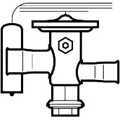 TUA Клап терм R404A/R507A 3/8x1/2"MOP-20