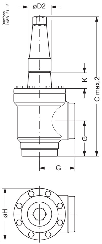SVA-S 125 Клапан запорный