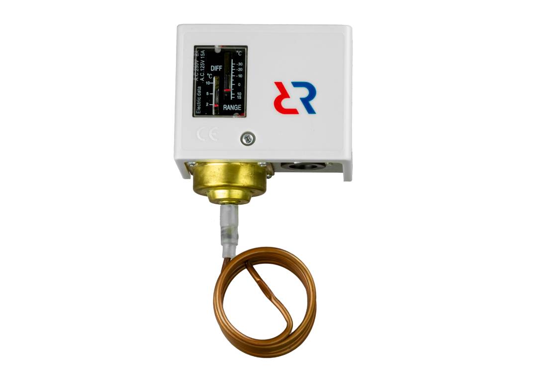 Ридан 060L126766R — Реле температуры KP61R, IP44, длина капиллярной трубки 3 м, контактная группа SPDT